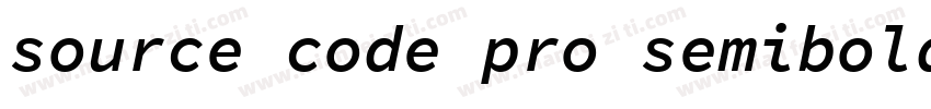 source code pro semibold字体转换